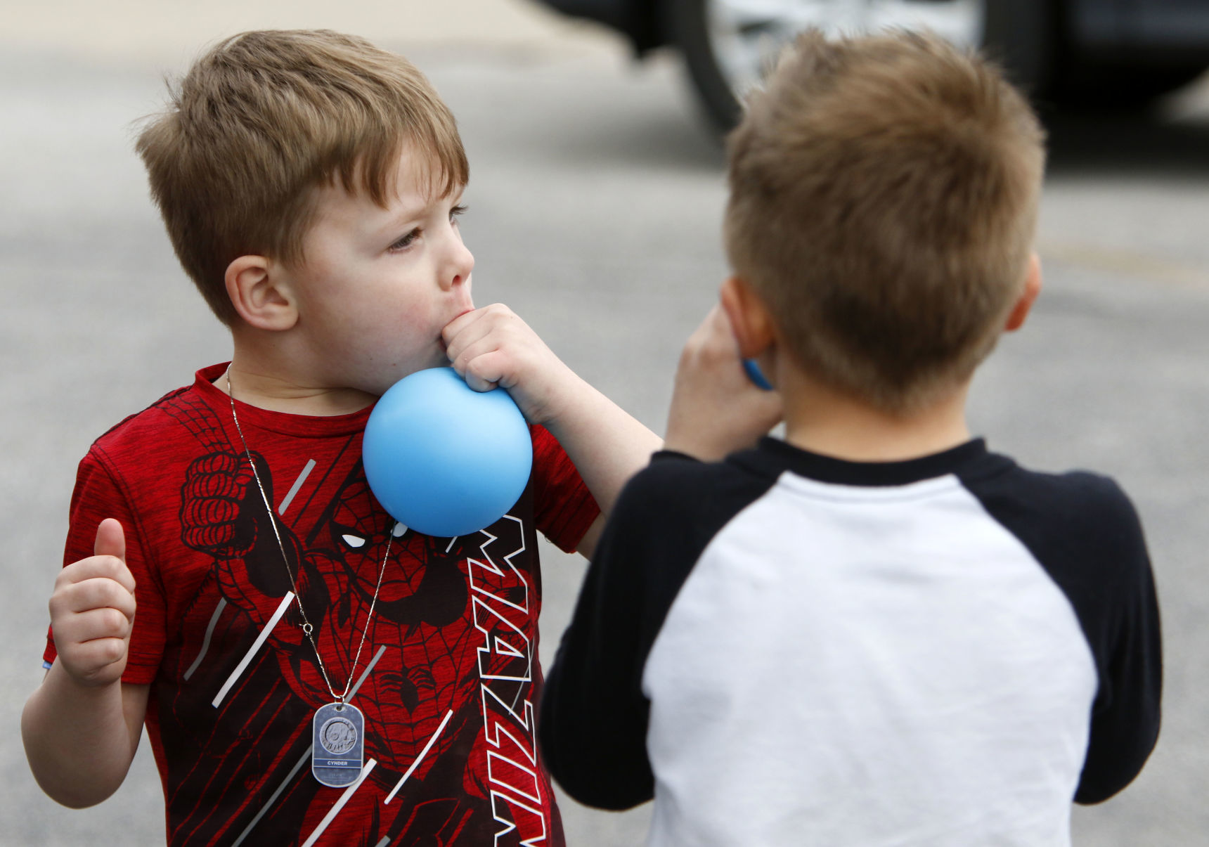 Gallery: Myers Elementary staff parades through Portage neighborhood